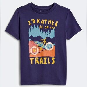 *EUC* RUMI + RYDER / Classic Short Sleeve Outdoors Graphic Tee / Navy / Medium